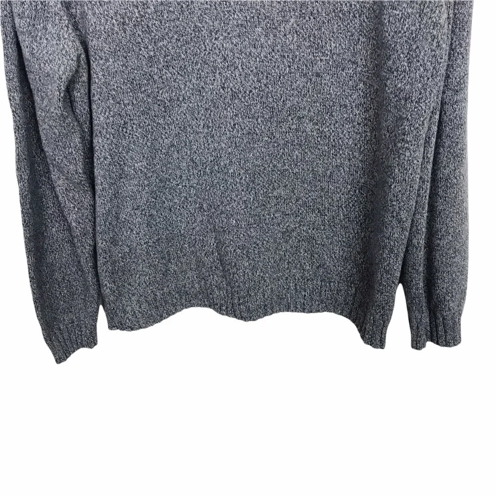 Tommy Hilfiger Gray V Neck Knit 100% Cotton Sweater